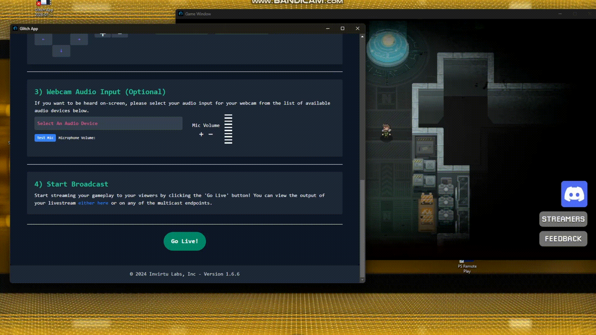 Set up webcam